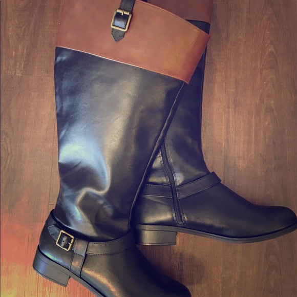 solanz wide calf boots